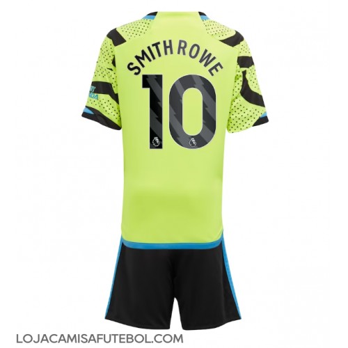 Camisa de Futebol Arsenal Emile Smith Rowe #10 Equipamento Secundário Infantil 2023-24 Manga Curta (+ Calças curtas)